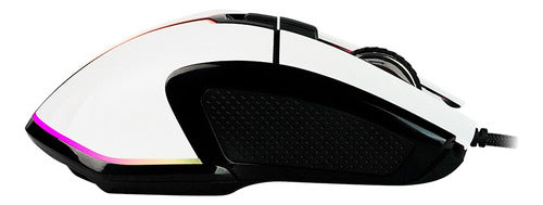 Mouse Gamer Blanco Game Factor Óptico Mog602-wh Usb A 19.000