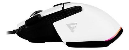 Mouse Gamer Blanco Game Factor Óptico Mog602-wh Usb A 19.000