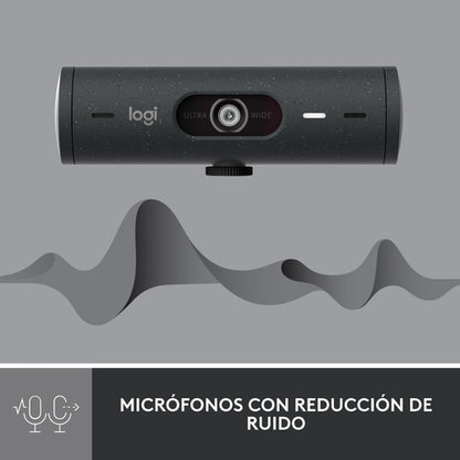 Logitech Webcam Brio 500 Con Micrófono, 4mp, 1920x1080 Usb-c