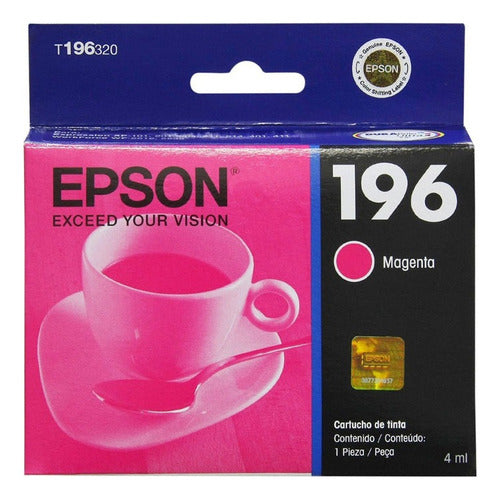 Cartucho Epson 196 Magenta, 290 Páginas T196320