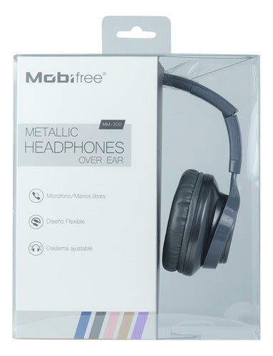 Audífono Mobifree Mb-02012 Micrófono Alámbrico 3.5mm Gris Kt