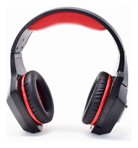 Necnon Audífonos Gamer Nbhg-dragon Alámbrico 3.5mm Negrorojo