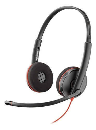 Poly Audífonos Micrófono Binaural Blackwire 3220 Usb A Negro