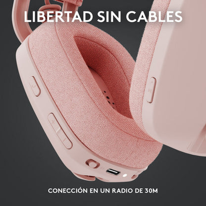 Logitech Audífonos Micrófono Zone Vibe 100 Bluetooth Rosa