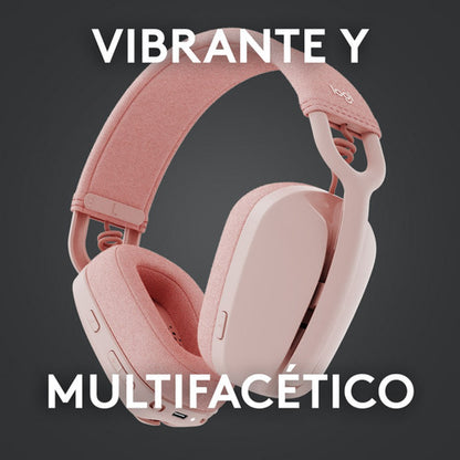 Logitech Audífonos Micrófono Zone Vibe 100 Bluetooth Rosa