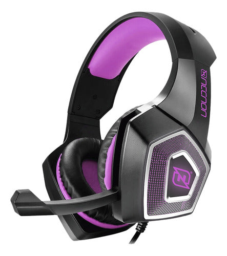 Necnon Audífonos Gamer Nbhg-dragon Alámbrico 3.5mm Negrorosa