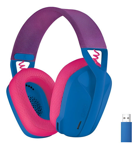 Logitech Audífonos Gamer G435 Inalámbrico Usb-a Azul/rosa