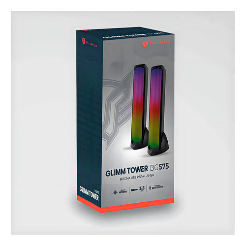 Balam Rush Bocina Gamer Glimm Tower Bg575 Bluetooth 2 Piezas