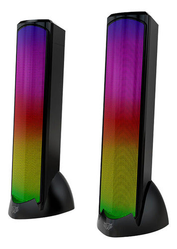 Balam Rush Bocina Gamer Glimm Tower Bg575 Bluetooth 2 Piezas