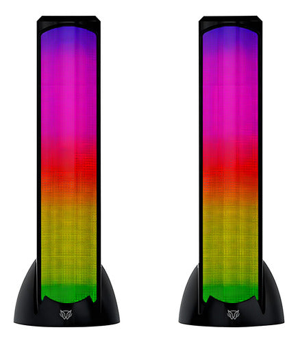 Balam Rush Bocina Gamer Glimm Tower Bg575 Bluetooth 2 Piezas