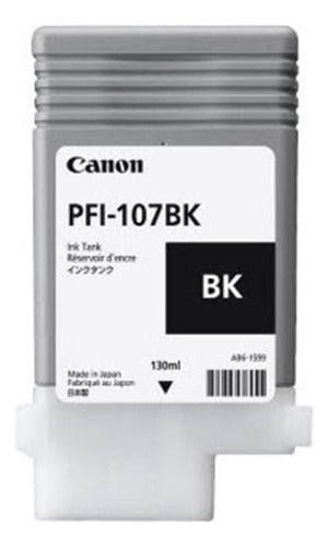 Tanque De Tinta Canon Pfi-107bk Negro 130ml