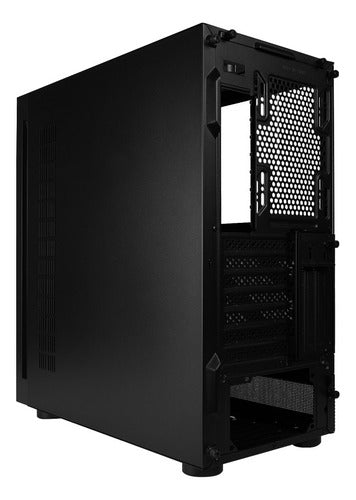 Gabinete Game Factor Csg800 Con Ventana, Midi-tower Negro
