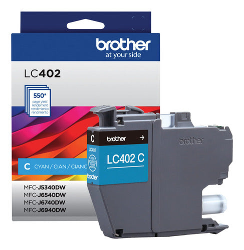 Cartucho Brother Lc402c Cian, 550 Páginas Lc402c