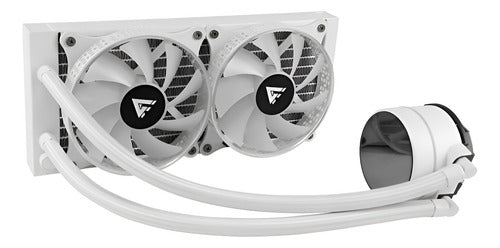 Game Factor Lqg601 Enfriamiento Liquido Cpu, 2x120mm Blanco