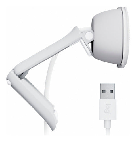 Logitech Webcam Brio 100, 2m 1920x1080 Pixeles Usb-a Blanco
