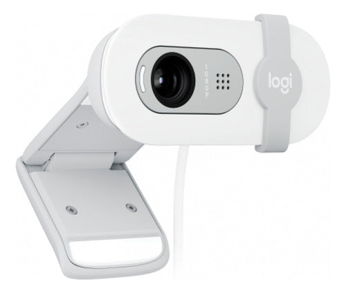 Logitech Webcam Brio 100, 2m 1920x1080 Pixeles Usb-a Blanco