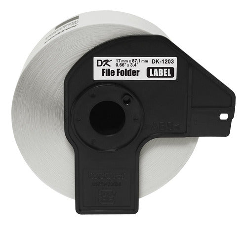 Brother Dk-1203 Rollo De Etiqueta De 0.66 X 3.4'', 300 Eti.