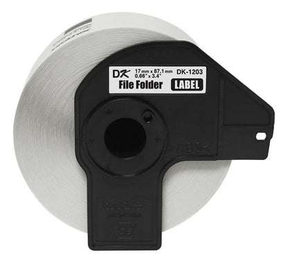 Brother Dk-1203 Rollo De Etiqueta De 0.66 X 3.4'', 300 Eti.