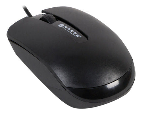 Kit De Teclado Y Mouse Naceb Na-112n, Alámbrico, Usb, Negro