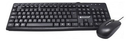 Kit De Teclado Y Mouse Naceb Na-112n, Alámbrico, Usb, Negro