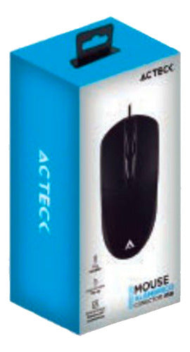 Mouse Acteck Óptico Entry 100, Alámbrico Usb 1000dpi Negro