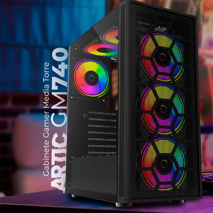 Gabinete Balam Rush Dragonfly Ii Mesh Gm740 Mini-tower Negro