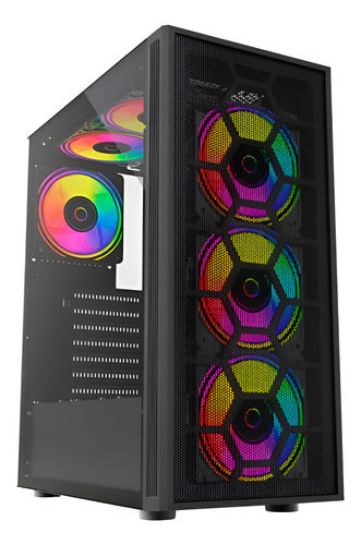 Gabinete Balam Rush Dragonfly Ii Mesh Gm740 Mini-tower Negro