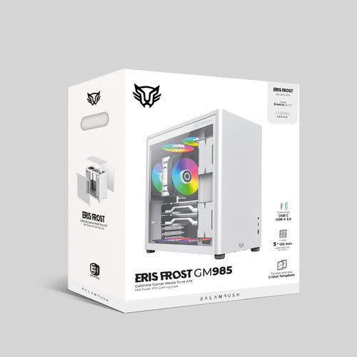 Gabinete Balam Rush Frost Gm985 Ventana Midi-tower Blanco