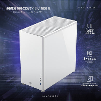 Gabinete Balam Rush Frost Gm985 Ventana Midi-tower Blanco