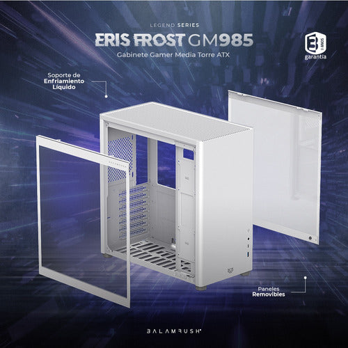 Gabinete Balam Rush Frost Gm985 Ventana Midi-tower Blanco