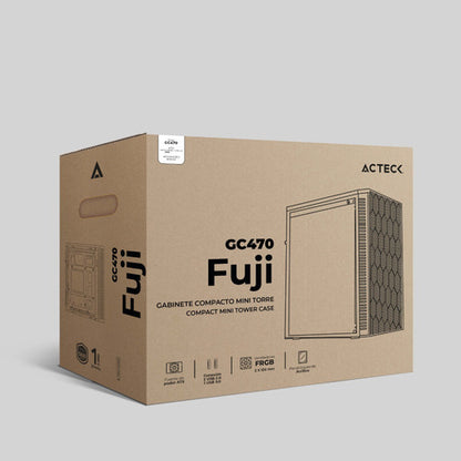 Gabinete Mini Torre Fuji Gc470 | M-atx, 500w Usb 3.0, 2xfan Color Negro