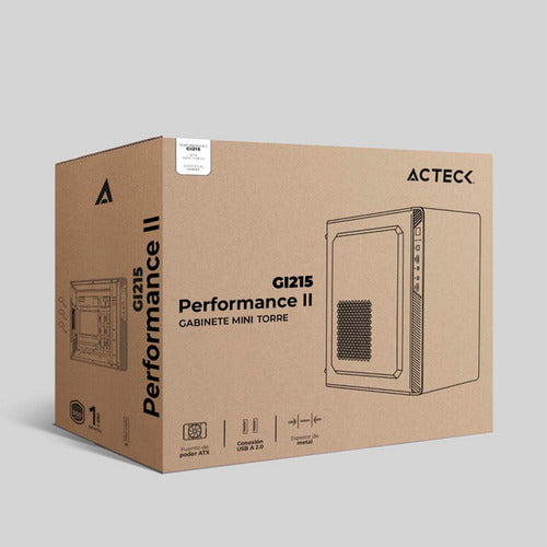 Gabinete Acteck Performance Ii Gi215 Ventana Microtower 500w