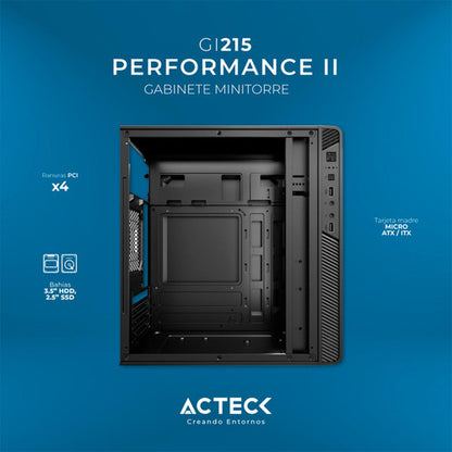 Gabinete Acteck Performance Ii Gi215 Ventana Microtower 500w