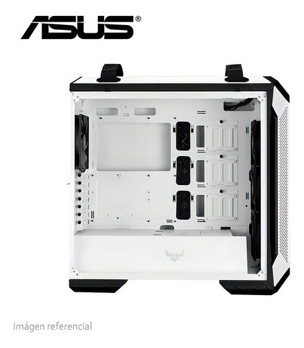 Gabinete Gamer Asus Tuf Gt501 Rgb Cristal Templado Blanco /v