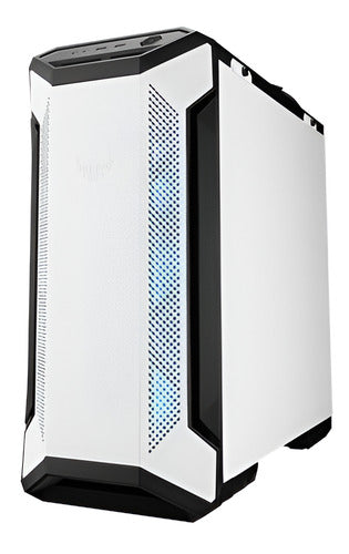Gabinete Gamer Asus Tuf Gt501 Rgb Cristal Templado Blanco /v