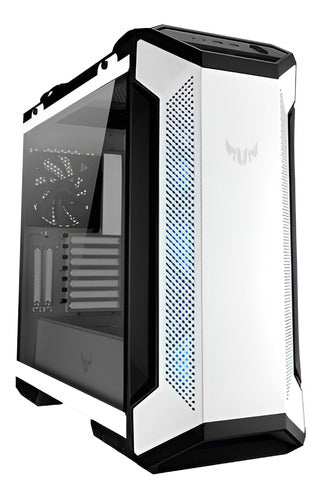 Gabinete Gamer Asus Tuf Gt501 Rgb Cristal Templado Blanco /v