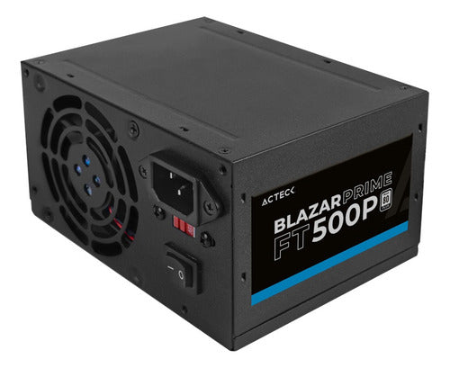Fuente De Poder Acteck Ac-938143 20+4 Atx 80mm, 500w, Negro