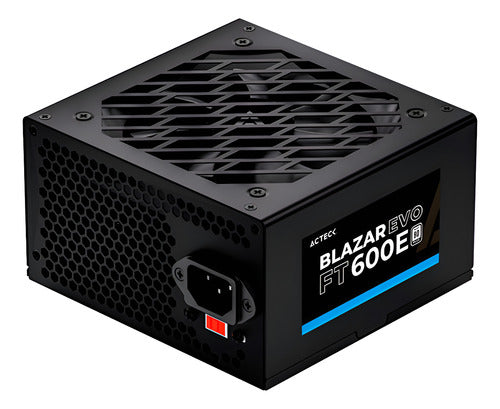 Fuente De Poder Acteck Blazar Evo Ft600e 120mm 600w, Negro