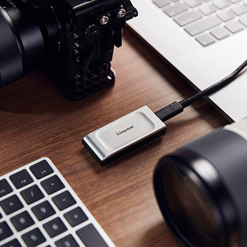 Ssd Externo Kingston Xs2000, 2tb, Usb C, Negro/plata