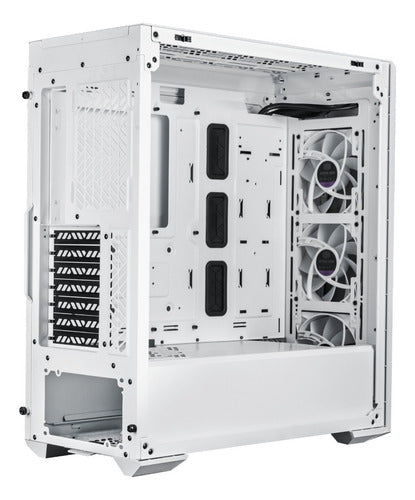 Gabinete Coolermaster Masterbox 520 Mediatorre, Argb, Blanco