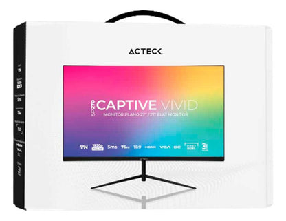 Monitor Gamer Acteck Captive Vivid Elite Led 27  Full 75hz