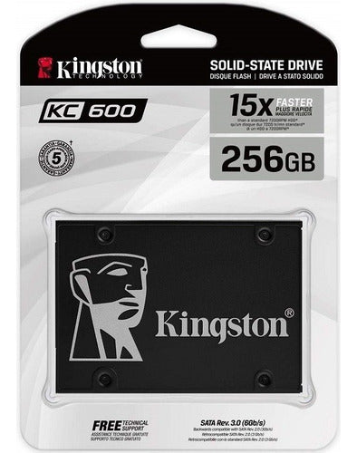 Ssd Kingston Kc600 Nand 3d Tlc, 256gb, Sata Iii, 2.5'', 7mm