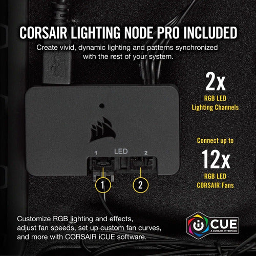 Ventilador Corsair Ll120 Rgb, 120mm, 600 - 1500rpm 3 Piezas