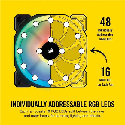 Ventilador Corsair Ll120 Rgb, 120mm, 600 - 1500rpm 3 Piezas