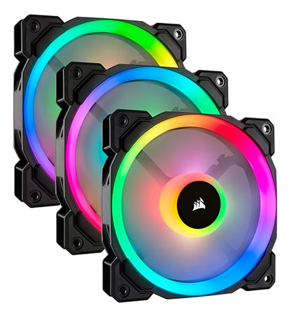 Ventilador Corsair Ll120 Rgb, 120mm, 600 - 1500rpm 3 Piezas