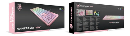 Teclado Rosa Gamer Cougar Vantar Ax Rgb, Switch Tijera