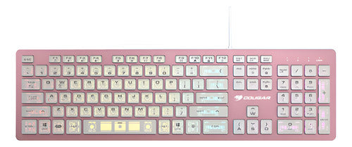 Teclado Rosa Gamer Cougar Vantar Ax Rgb, Switch Tijera