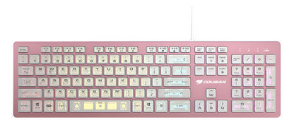 Teclado Rosa Gamer Cougar Vantar Ax Rgb, Switch Tijera
