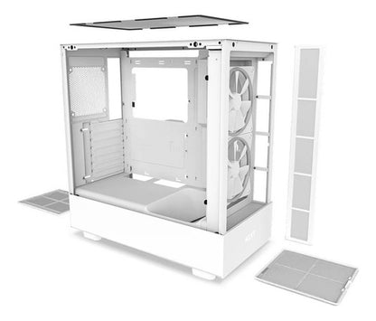 Gabinete Blanco Nzxt H5 Elite Con Ventana Rgb, Midi-tower
