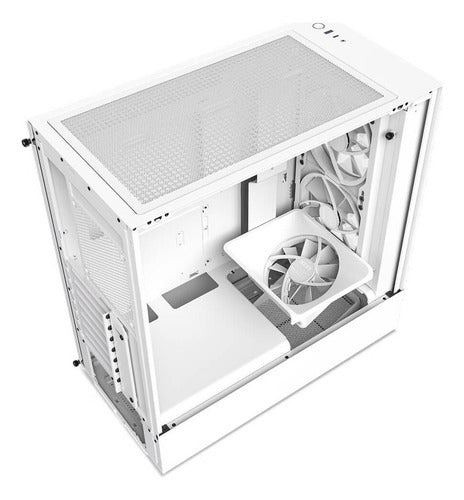 Gabinete Blanco Nzxt H5 Elite Con Ventana Rgb, Midi-tower